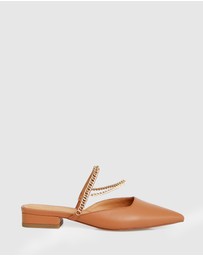 Belle & Bloom - On The Go Leather Flat