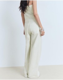 M.N.G - Mila Wideleg Mid-Rise Jeans