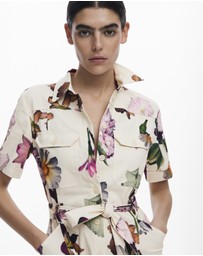 Desigual - Floral shirt dress