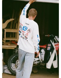Duke + Dexter - DR Sponsors Vintage White Waffle Top