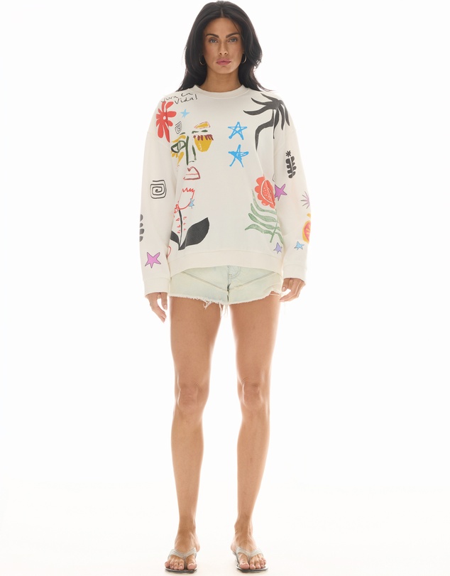 THE TALES - Illustrated Postcards Sweater