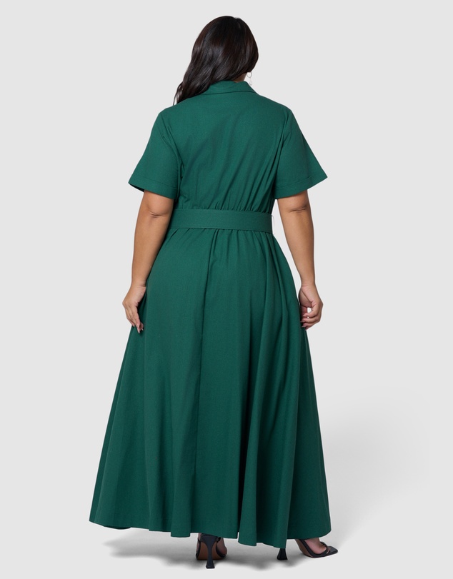 Something 4 Olivia - Gabrielle Linen Maxi Dress