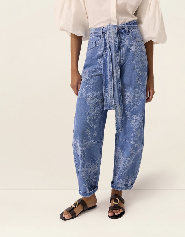MOS The Label - Elodie Denim Barrel Pants
