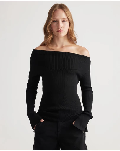 Decjuba - Mariah Off Shoulder Knit Top