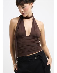 Alice In The Eve - Eloise Halter Scarf Top