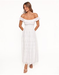 Petal & Pup - Elwyn Maxi Dress - White Broderie