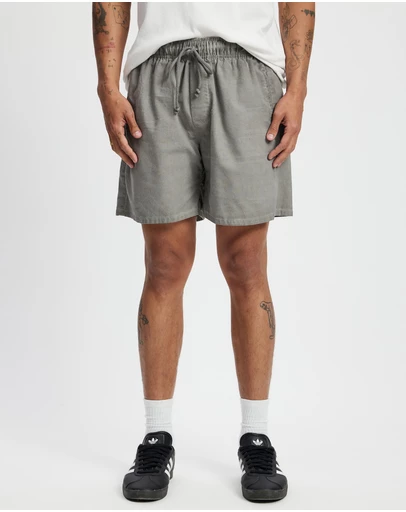 Surrounded By Ghosts - The Andradite Linen Drawstring Shorts