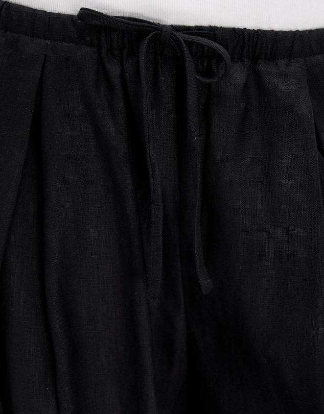 Minima Esenciales - Saffi Mid Rise Wide Leg Linen Pants