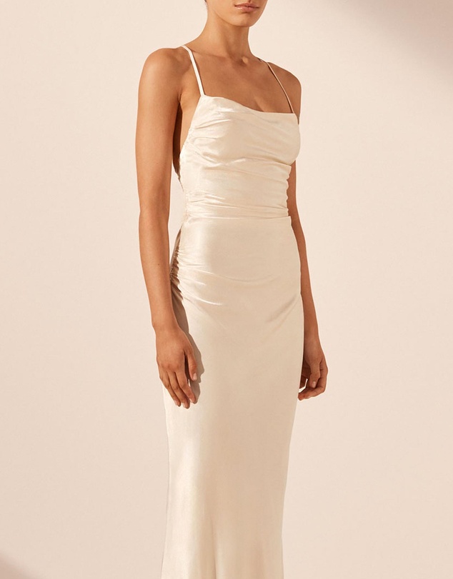 Shona Joy - La Lune Lace Back Maxi Dress
