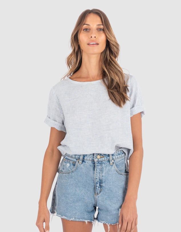 CAMIXA - Teena Linen T-shirt Top