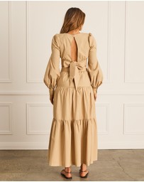 Heaven Australia - Latte Tia Maxi Skirt
