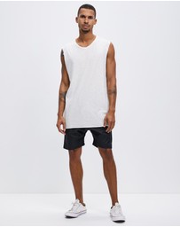 Surrounded By Ghosts - The Obsidian Coated Canvas Drawstring Shorts