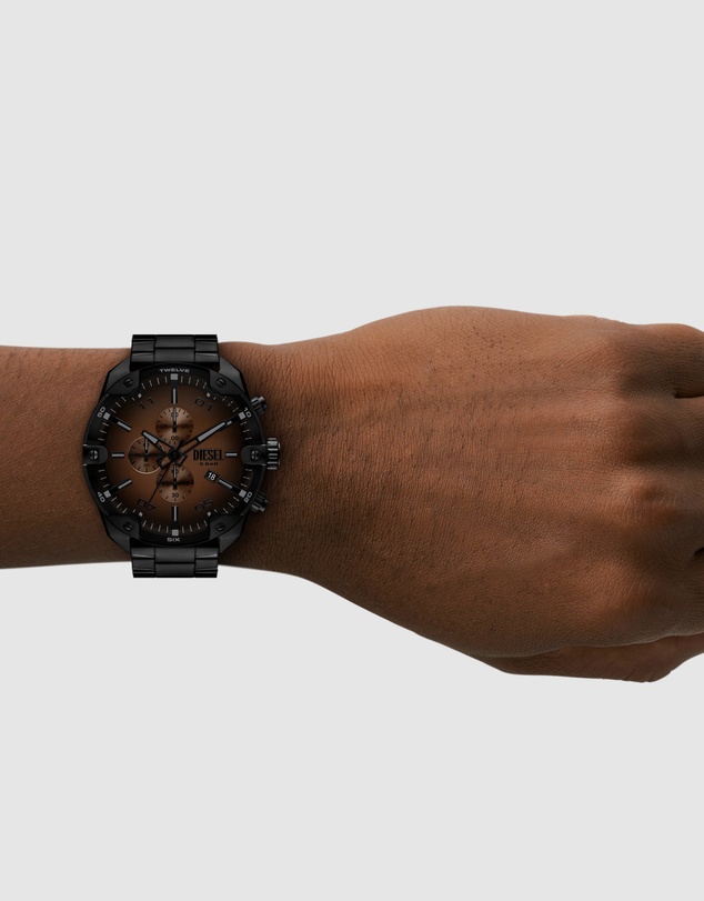 Diesel - Spiked Black Chronograph Watches