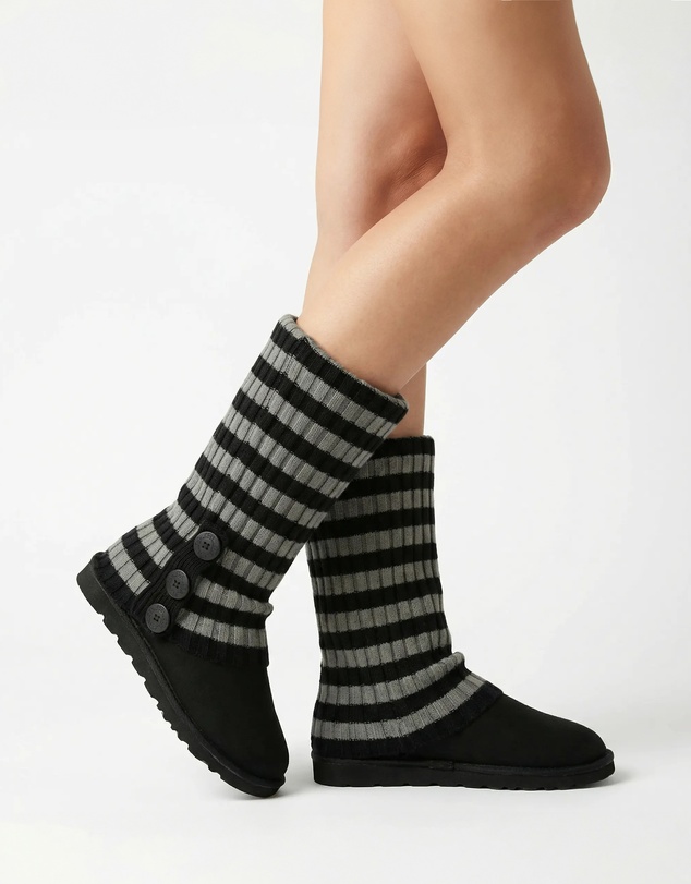 Ozwear Connection Uggs - Ugg Cardy Stretchy Knit Leg Warmers Slouch Socks