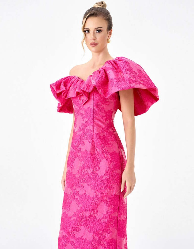 Bariano - Soliel Dramatic Shoulder Column Midi