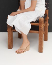 Siren - Melrose Thong Wedges