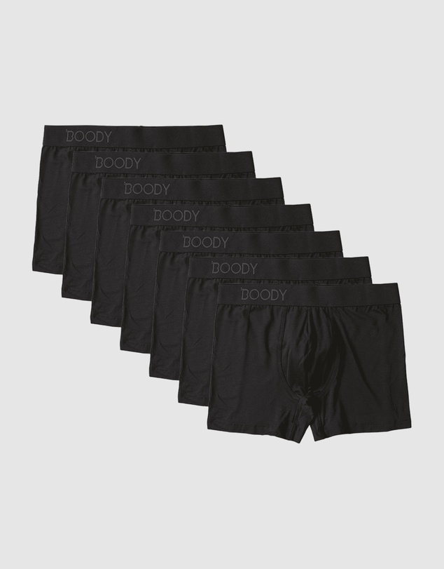 Boody - 7-Pack Mens Everyday Boxer Black