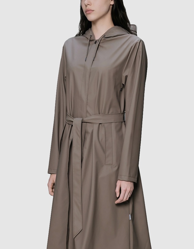 RAINS - Women's A-Line Longer Jacket Cinder