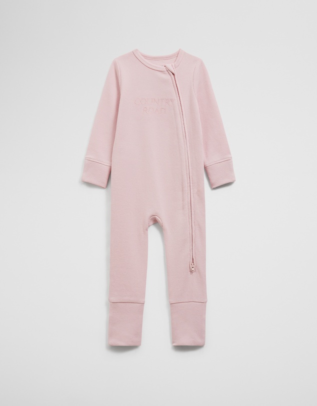 Country Road - Organically Grown Cotton Waffle Jumpsuit