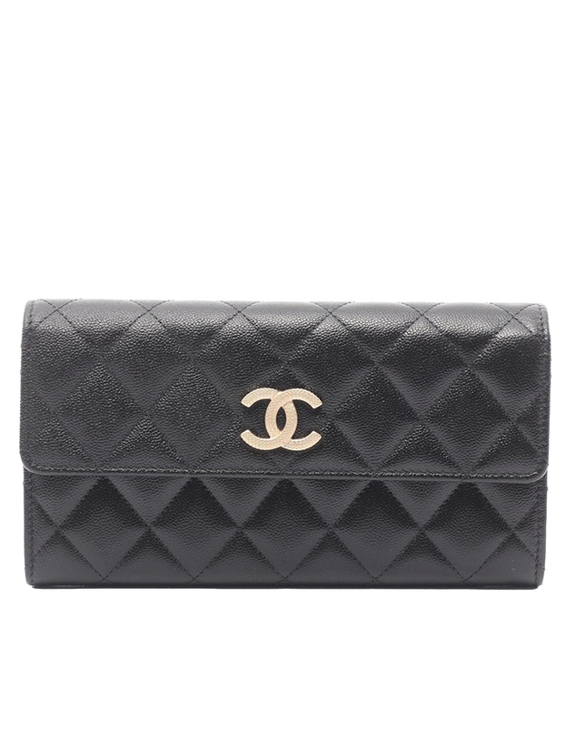 Pre-Loved by Azura Reborn - Pre-Loved Quilted Caviar Bifold Wallet