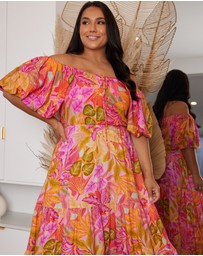 Esther & Co - Axelle Dress - Sunset Print