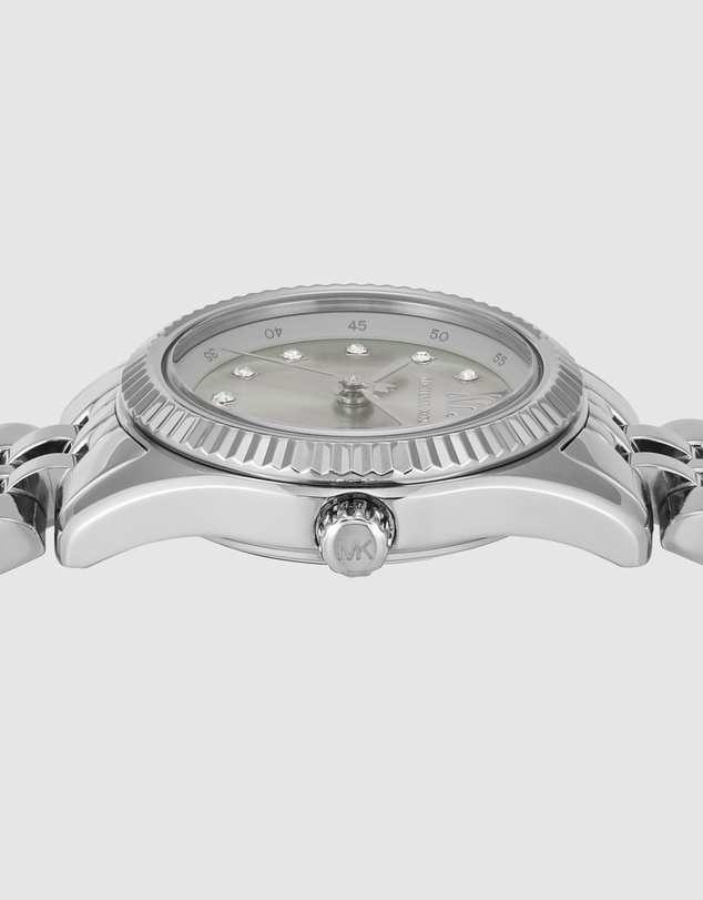 Michael Kors - Lexington Silver Tone Analogue Watch