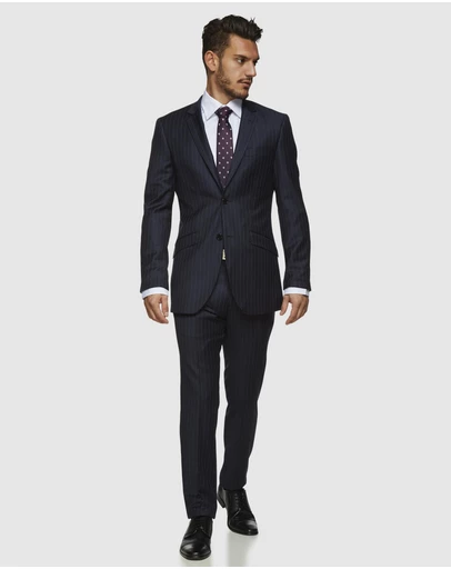 Kelly Country - Navy Pinstripe Wool Suit Set