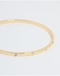 Lovisa - Gold Plated Diamante Inlay Bangle