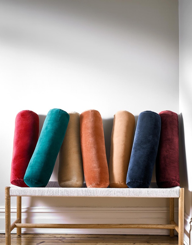 Aura Home - Velvet Bolster 60cm x 18cm