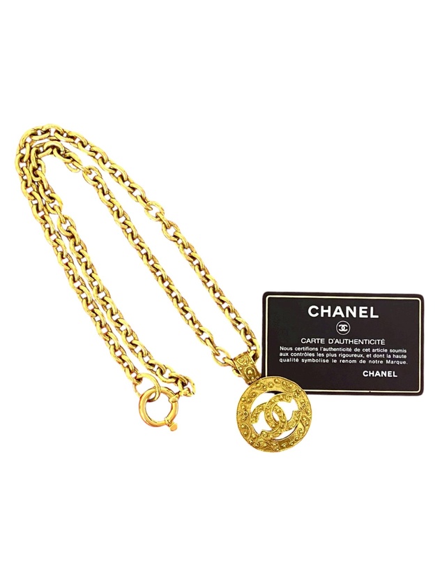 Pre-Loved by Azura Reborn - Pre-Loved CC Gold Plated Medallion Chain Necklace