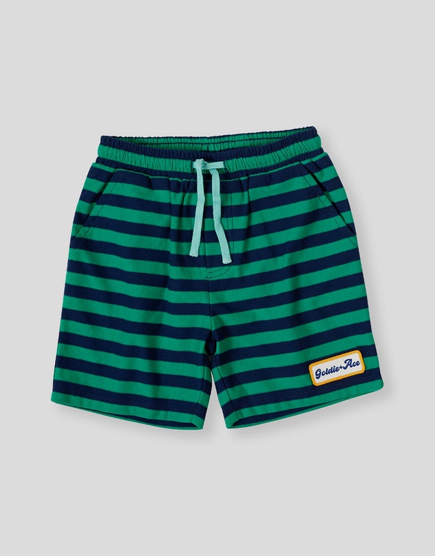 Goldie + Ace - Reverse Stripe Noah Shorts- ICONIC EXCLUSIVE- Babies-Kids