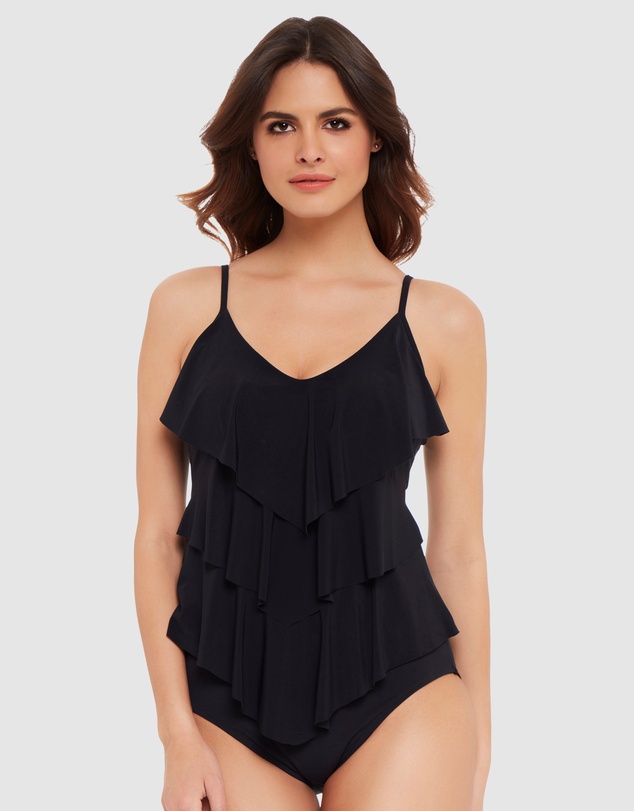 Magicsuit - Solids Rita Slimming Tiered Tankini Top