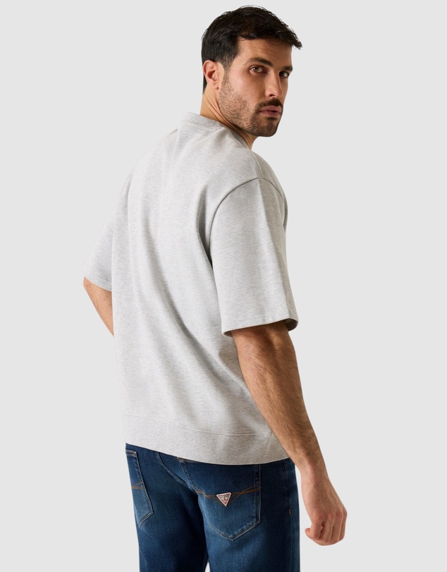 GUESS - Short Sleeve Fine Terry Crewneck Sweatshirt