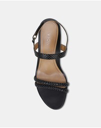 Vionic - Emmy Wedge Sandal - Black Lizard