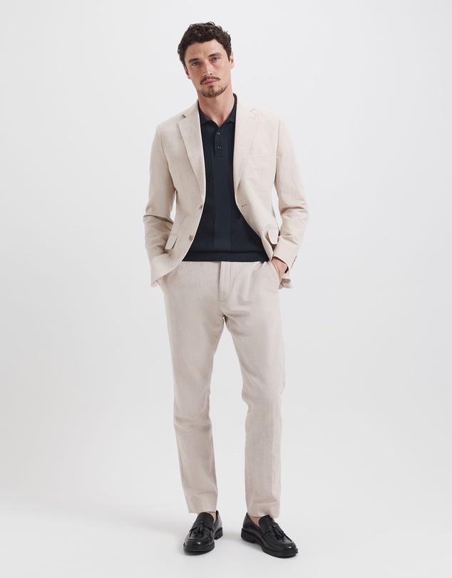 SABA - Elias Linen Cotton Regular Side Adjuster Pant