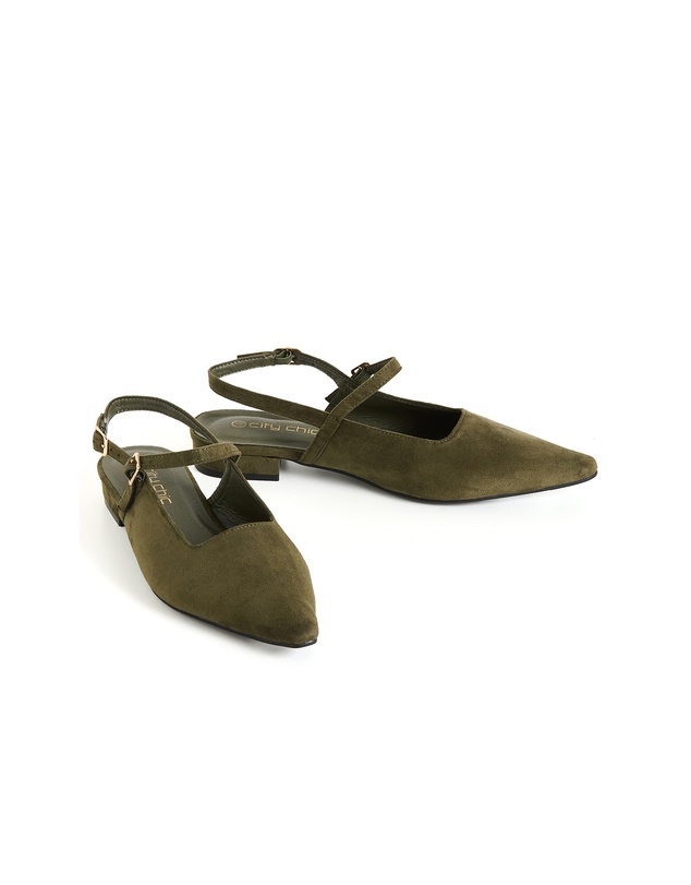 City Chic - WIDE FIT Paisley Slingback Flat