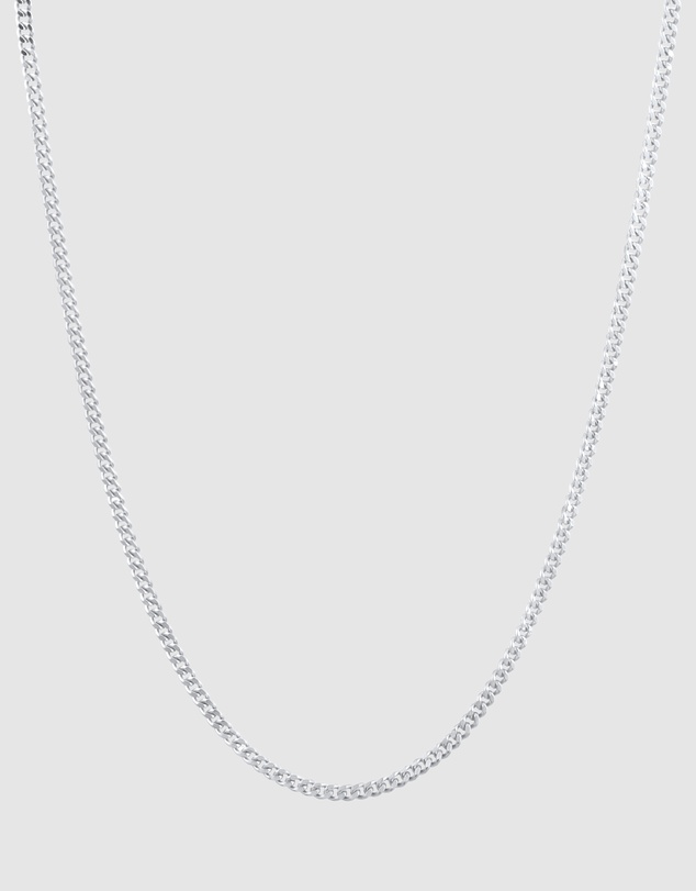 Kuzzoi - ICONIC EXCLUSIVE - Classic Curb Chain Necklace in 925 Sterling Silver