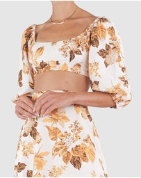 Amelius - Saint Lucia Linen Crop Top