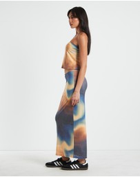 Neon Hart - Della Printed Strapless Knit Top