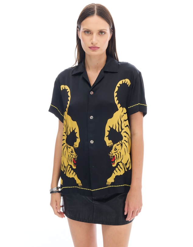 THE TALES - Crouching Tiger Silk Shirt