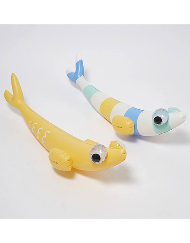 Sunnylife - Kids Inflatable Noodle Finn the Fish Multi Set of 2