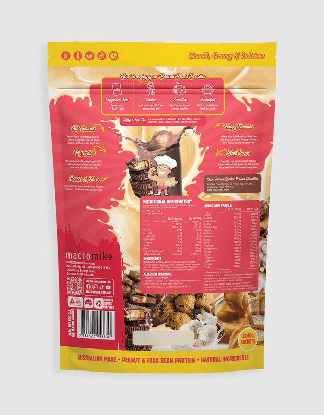 Macro Mike - Peanut Plant Protein Sample Pack - 8x40g