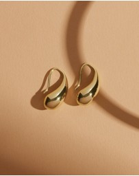 Najo - Eau Yellow Gold Earrings