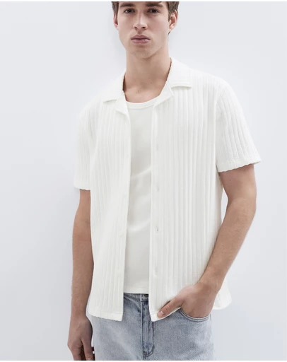 UNISON - Rib Stitch Button Thru