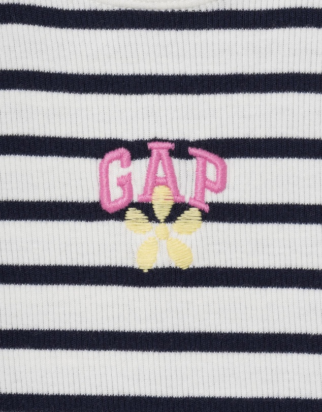 GAP - Yardage Logo Lace Trim Tank - Babies-Kids
