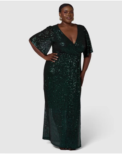Pink Dusk by Curve Project - Lure Sequin Maxi Dress
