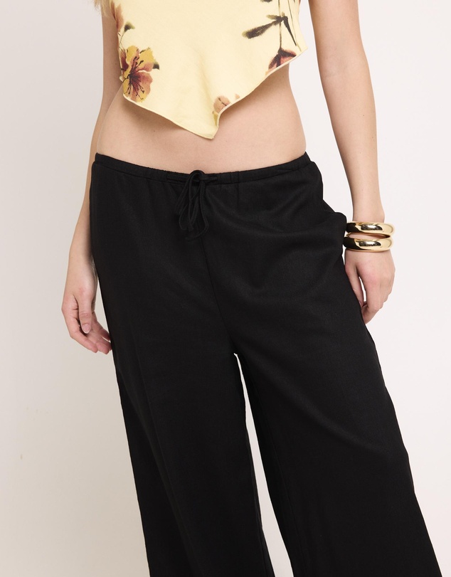 Subtitled - Hideaway Linen Wide Leg Pants