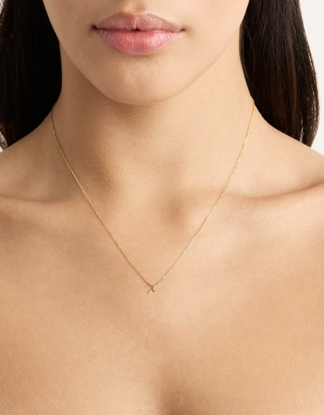 By Charlotte - Love Letter 'X' Necklace
