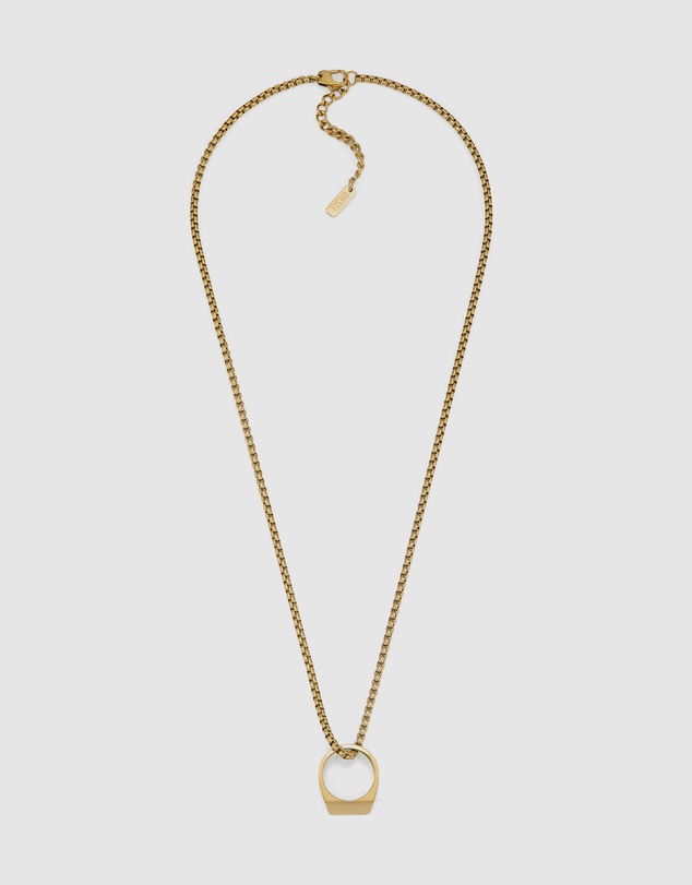 Diesel - D Logo Gold Necklace