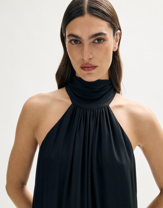 Minima Esenciales - Pia Fringe Lace Maxi Dress